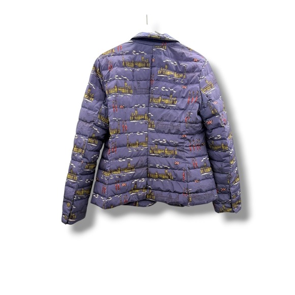 Boden London Print Down Jacket Women's Size 10 Quilted‎ Feather Warm Coat - Picture 2 of 12